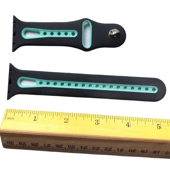 5/$20 NEW  GREY AQUA Silicone Sport Band Apple Watch 38/40/41mm M/L - Picture 4 of 8